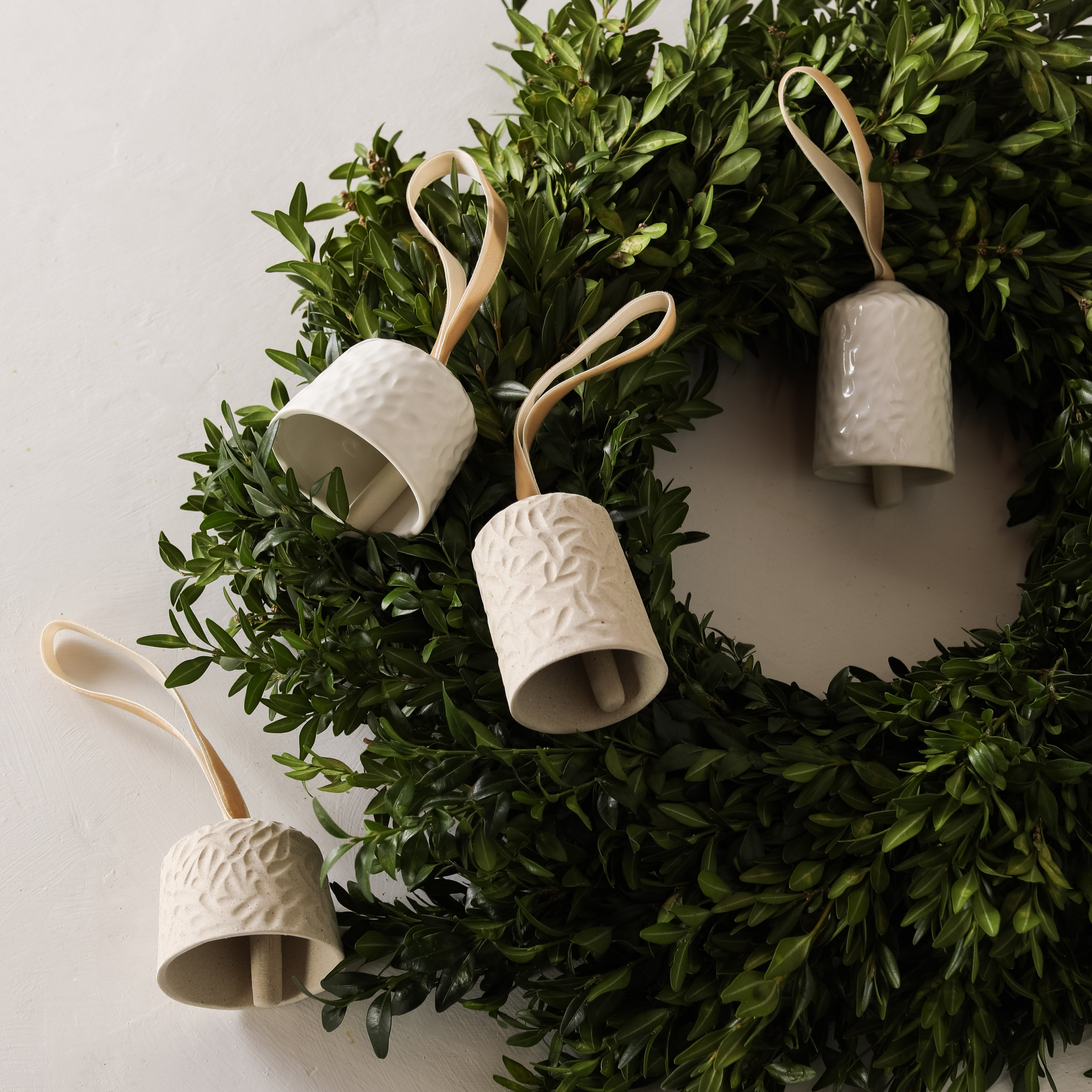 Boxwood Bell Ornaments No. 2 | Set of Two