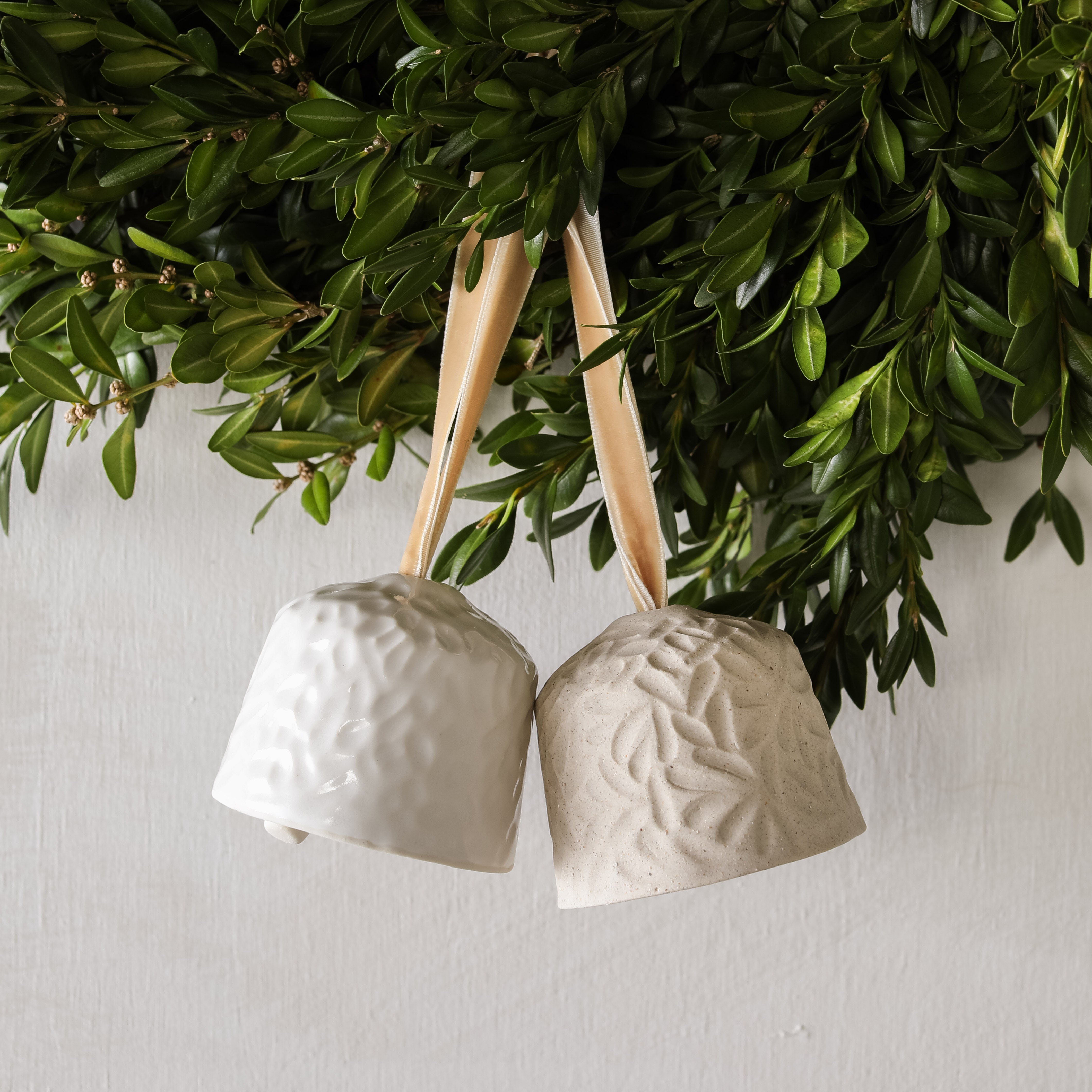 Boxwood Bell Ornaments No. 2 | Set of Two