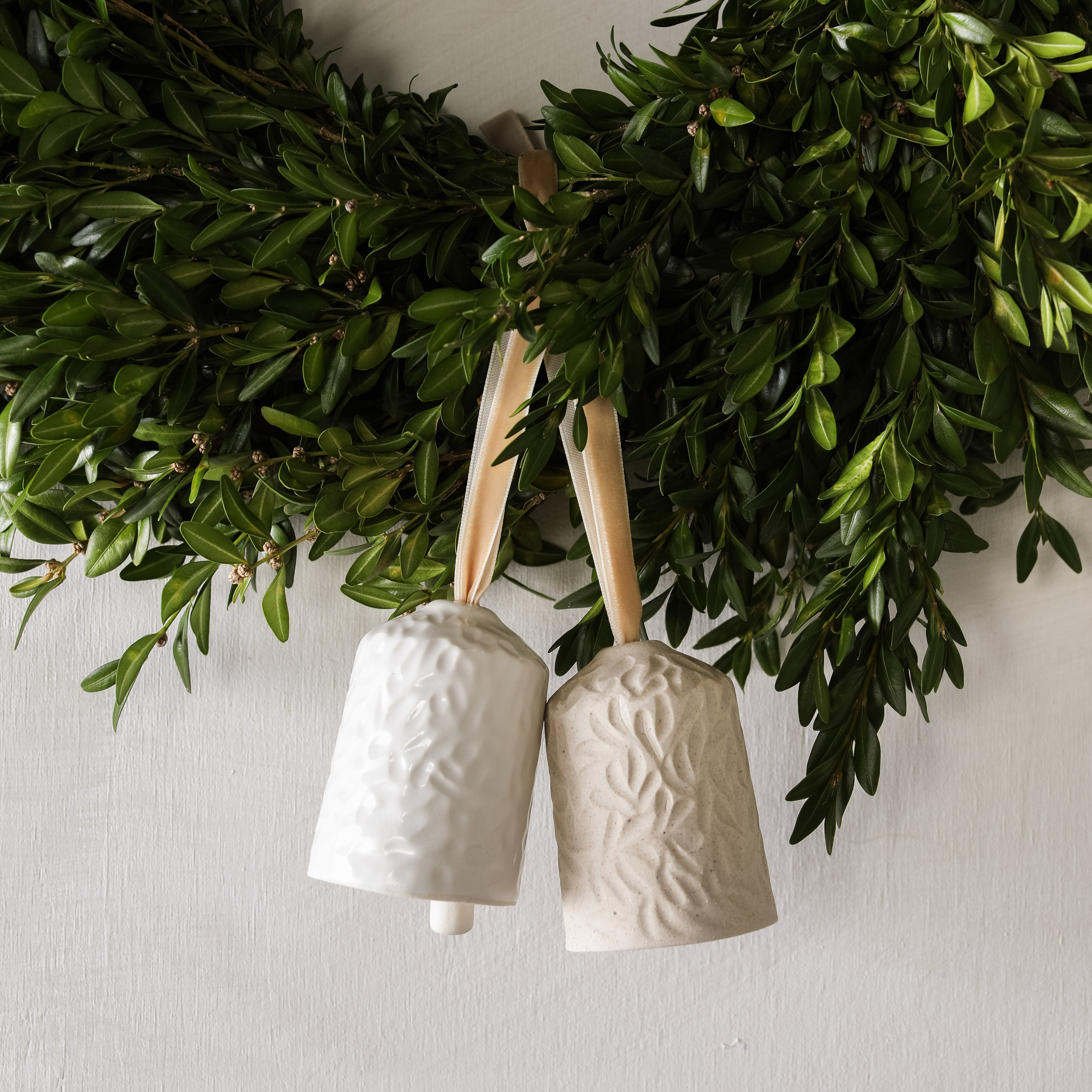 Boxwood Bell Ornaments No. 1 | Set of Two