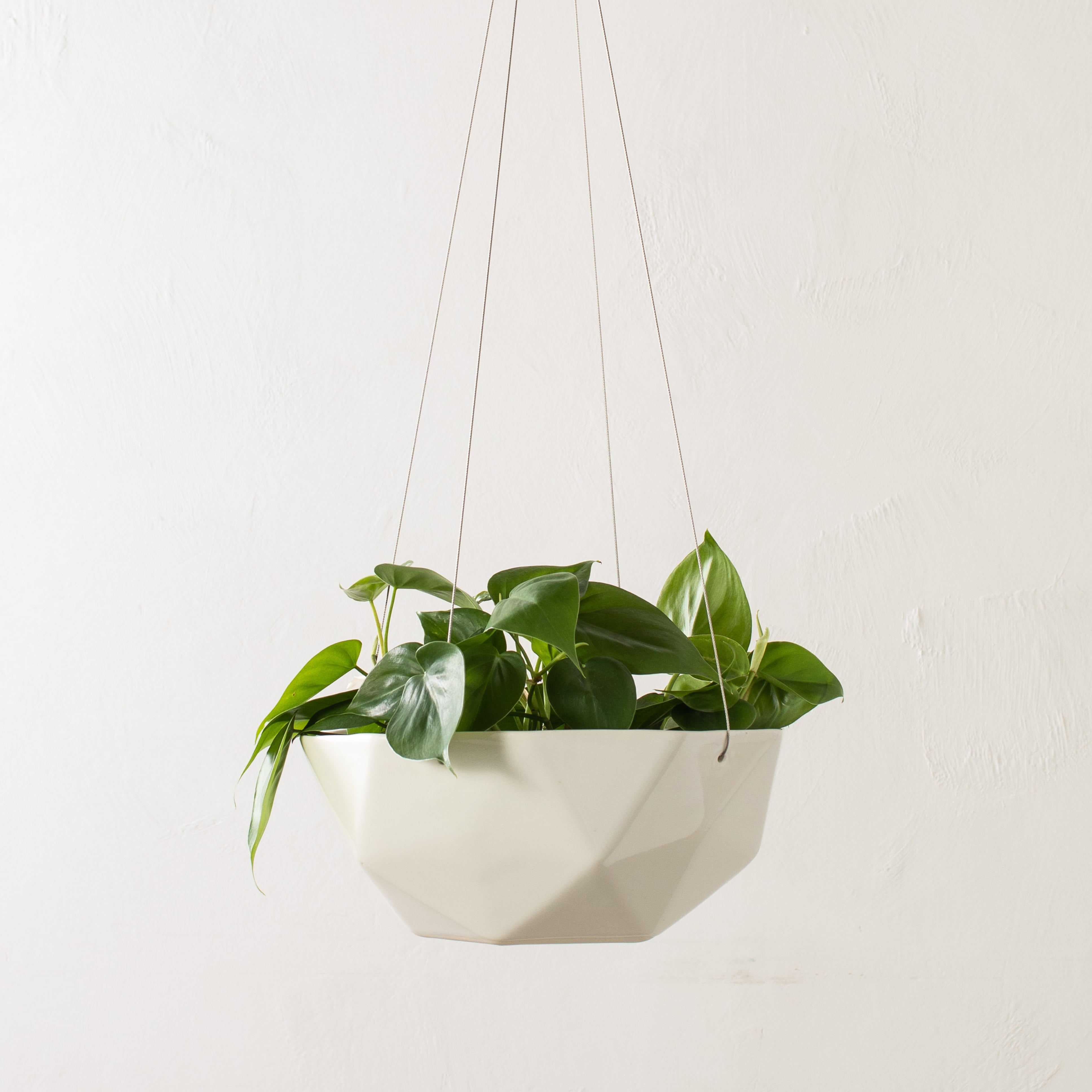 Geometric Hanging Planter | Porcelain