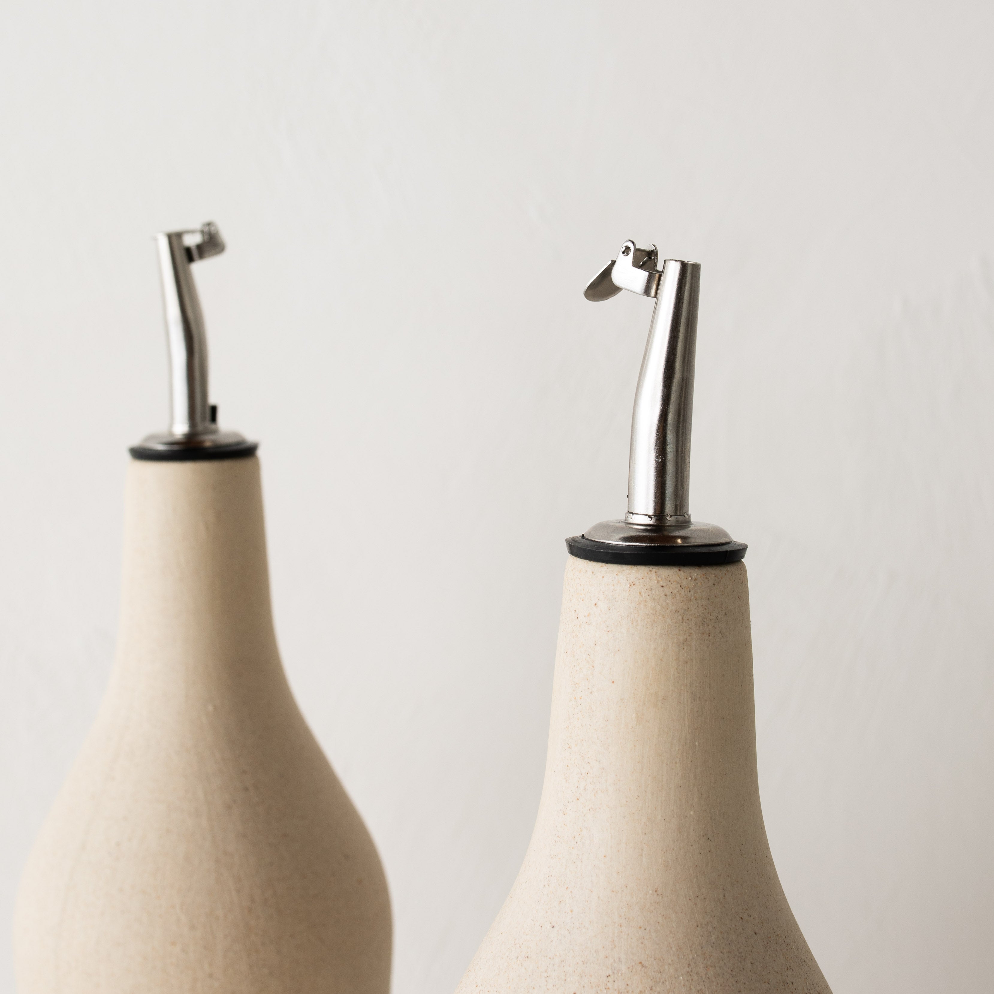 Seconds | Minimal Oil Cruet | Raw Stoneware