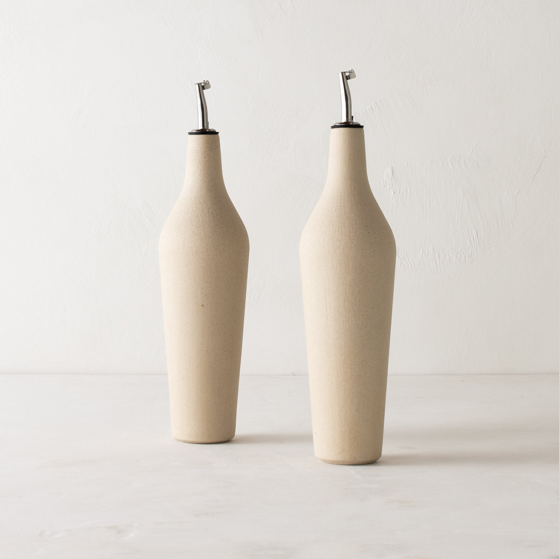 Seconds | Minimal Oil Cruet | Raw Stoneware